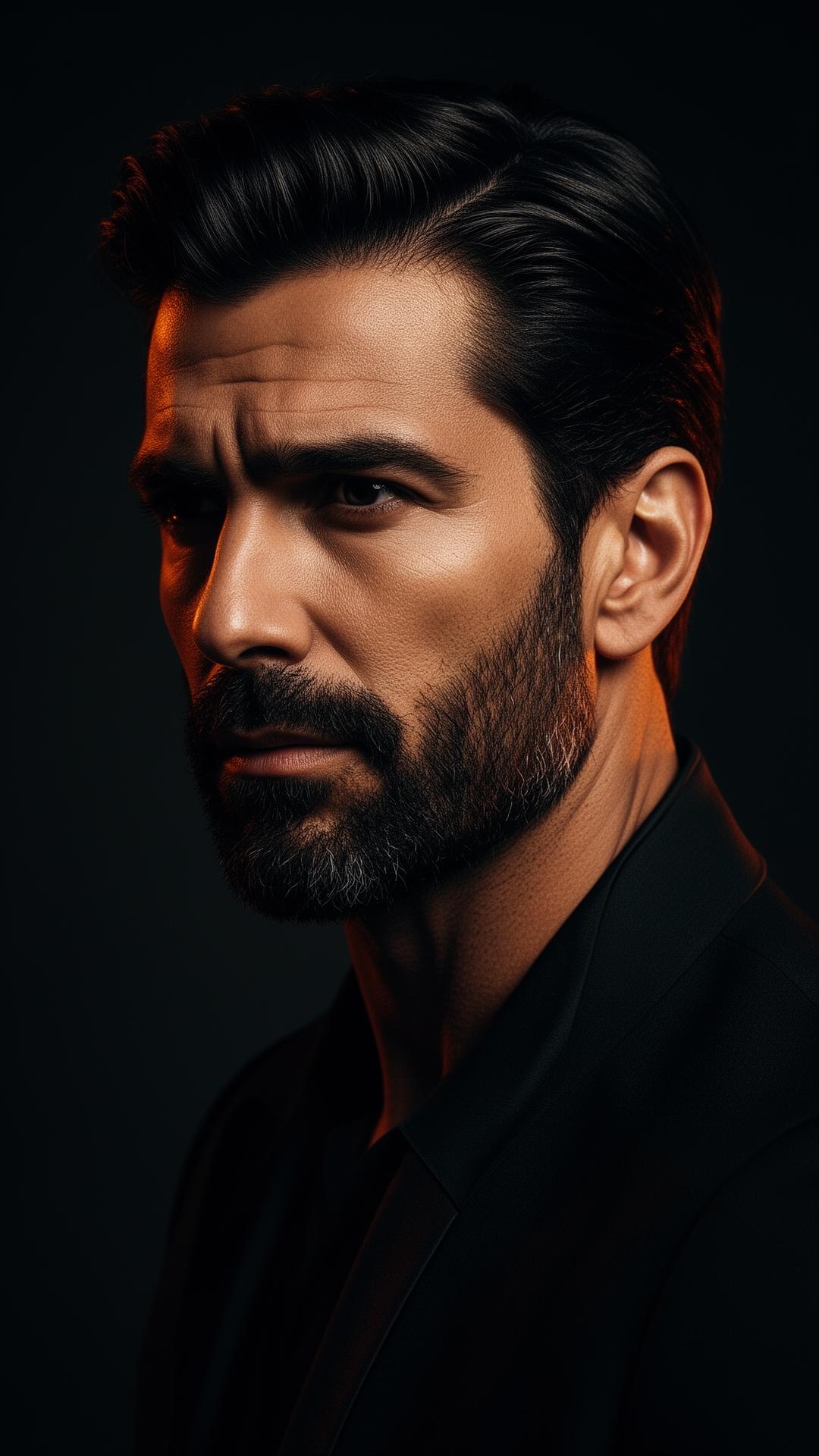 Confident man with restored, natural-looking hair